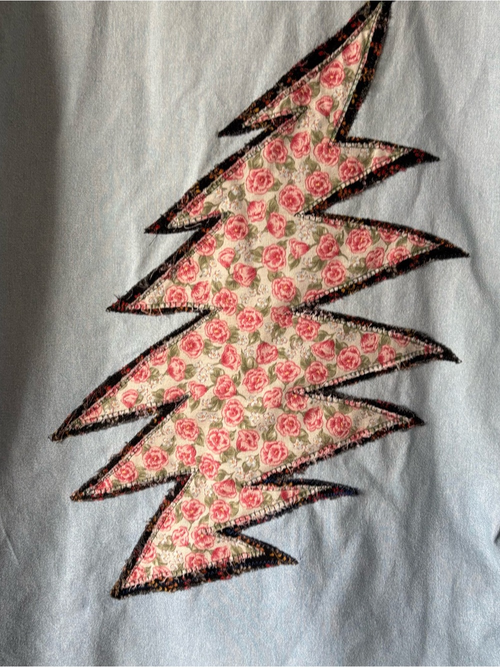 Grateful Dead Upcycled Denim Shirt - Picture 2 of 8